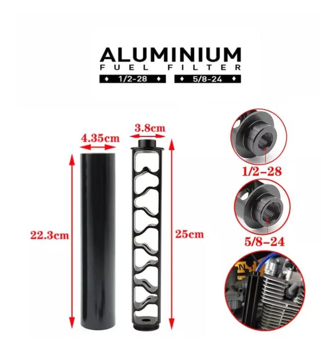 10 Black 7075 Aluminum Solvent Trap Kit (2)