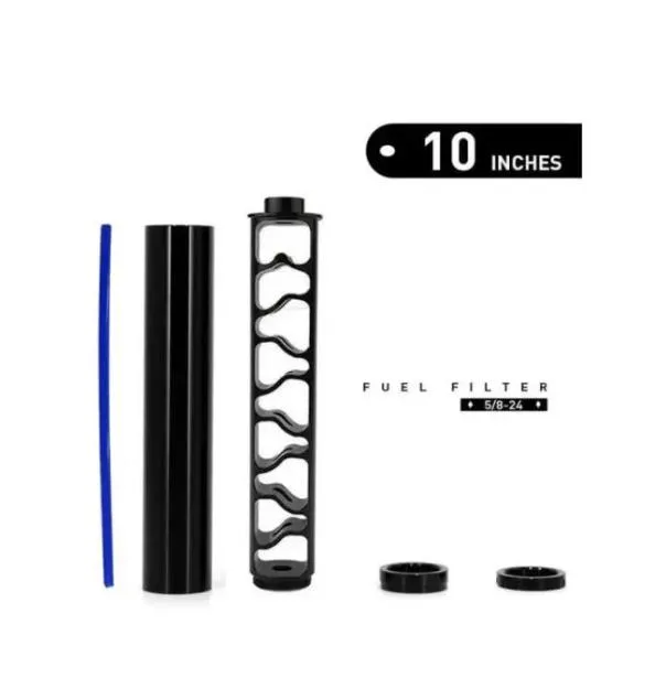 10 Black 7075 Aluminum Solvent Trap Kit (6)
