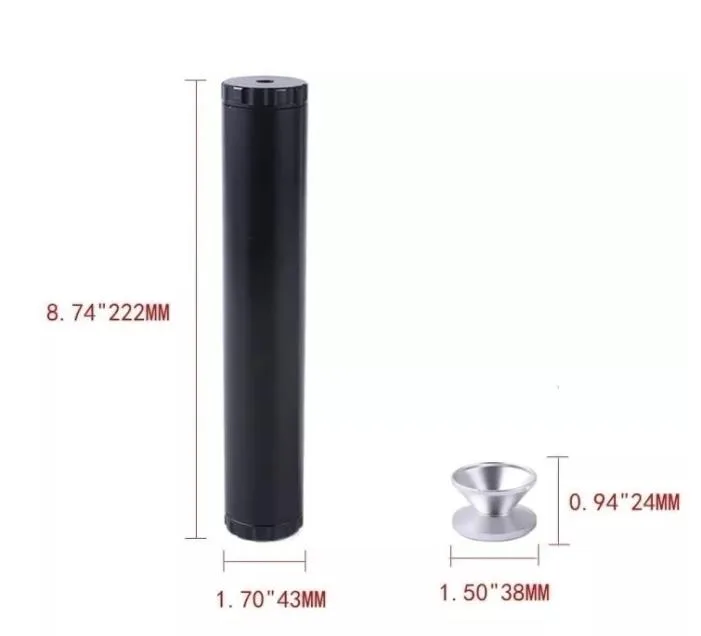 8.7 Inch 7075 Aluminum Solvent Trap (1)