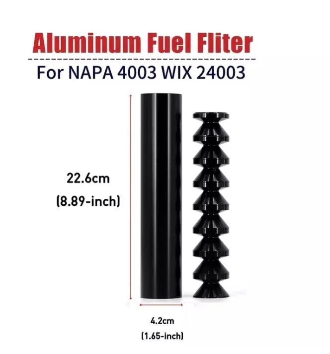 8.7 Inch Black Solvent Trap 7075 Aluminum (2)