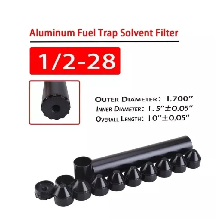 9.9 Inch Black 7075 Aluminum Filter (4)