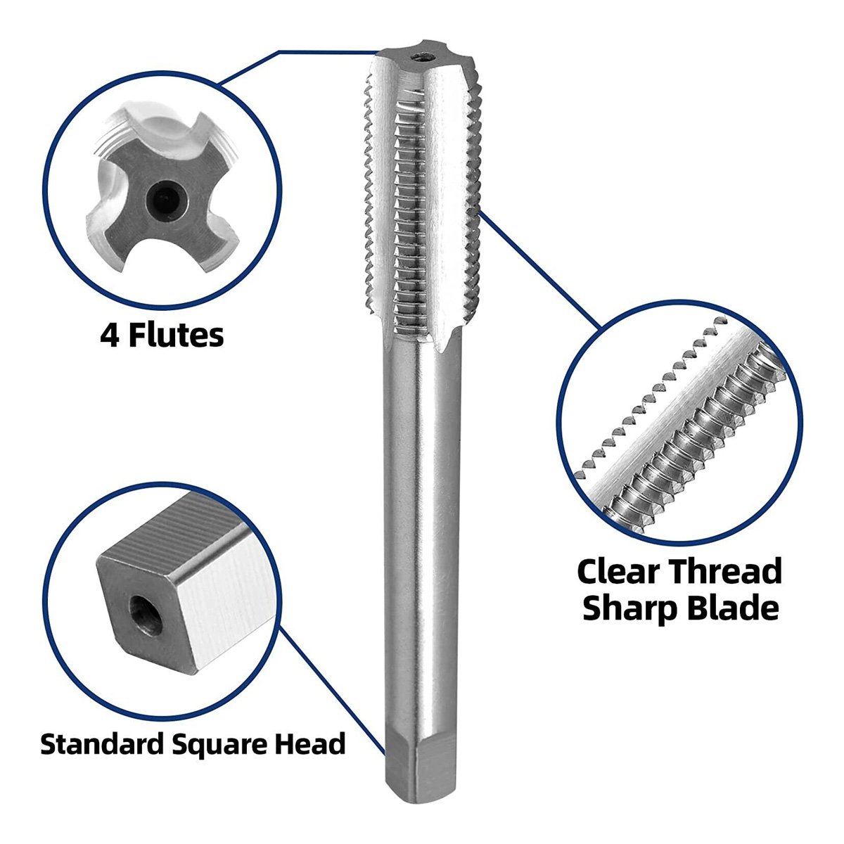 58×24 or 12×28 Tap & Die Metric Thread Right Hand Set (4)